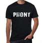 Phony Mens Retro T Shirt Black Birthday Gift 00553 - Black / Xs - Casual