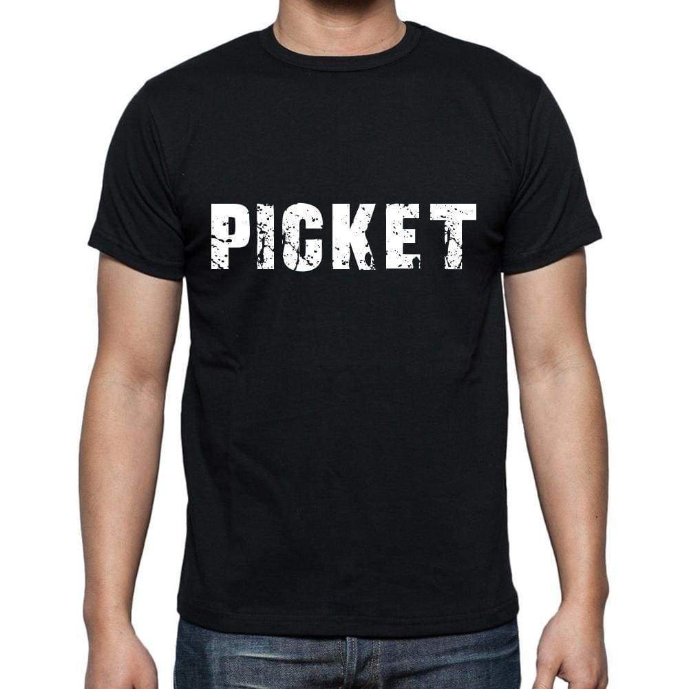 picket ,Men's Short Sleeve Round Neck T-shirt 00004 - Ultrabasic