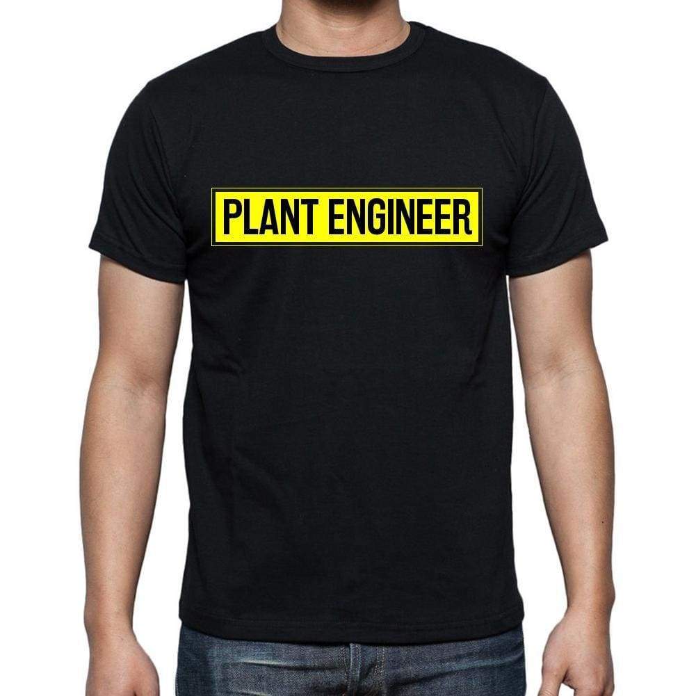 Plant Engineer T Shirt Mens T-Shirt Occupation S Size Black Cotton - T-Shirt