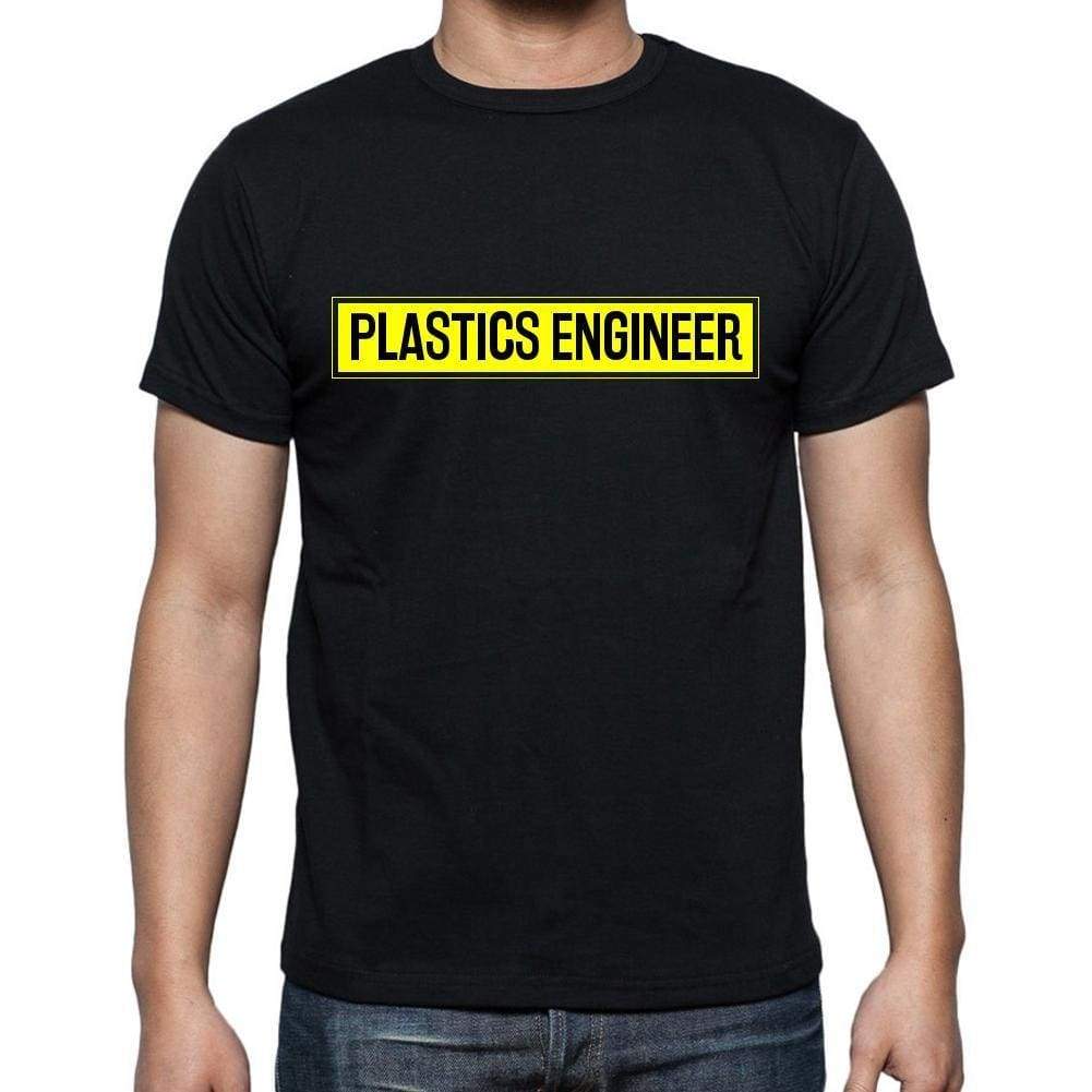 Plastics Engineer T Shirt Mens T-Shirt Occupation S Size Black Cotton - T-Shirt