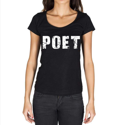 Poet Womens Short Sleeve Round Neck T-Shirt - Casual