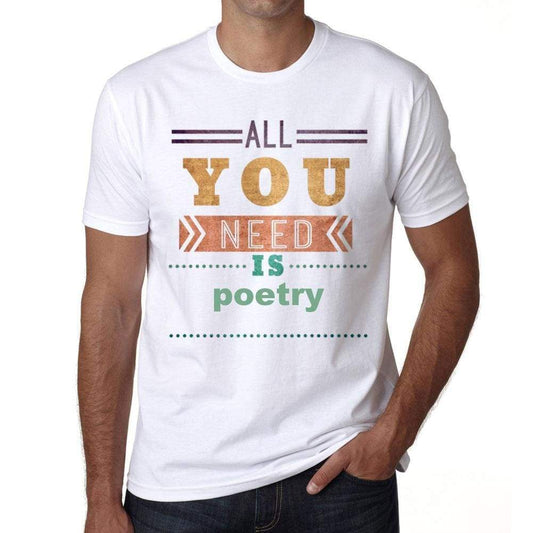 Poetry Mens Short Sleeve Round Neck T-Shirt 00025 - Casual