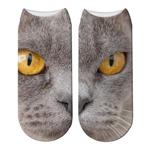 SexeMara Neue Design 3D Katze Druck Frauen Unisex Weihnachten Socken Meias Katze Gesicht 3D Gedruckt Weibliche Socke Harajuku Pet nette Ankle Soc