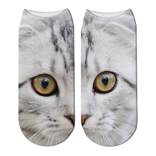 SexeMara Neue Design 3D Katze Druck Frauen Unisex Weihnachten Socken Meias Katze Gesicht 3D Gedruckt Weibliche Socke Harajuku Pet nette Ankle Soc