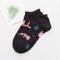 Cute Jacquard / Plant Fruit Print Pattern Art Socks Women Korean Animals / Fox Flamingo Sock Funny Sock Kawaii Sokken Calcetines