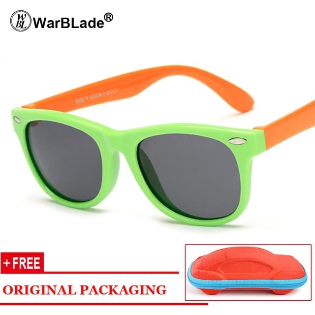 WarBLade Kids Boys TR90 Unbreakable Polarized Sunglasses Children Girls Safety Polaroid Sun Glasses Sport UV400 Mirror-Sunglasses-Ultrabasic