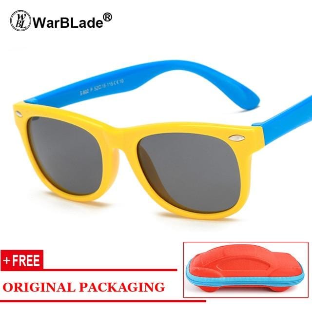 WarBLade Kids Boys TR90 Unbreakable Polarized Sunglasses Children Girls Safety Polaroid Sun Glasses Sport UV400 Mirror-Sunglasses-Ultrabasic