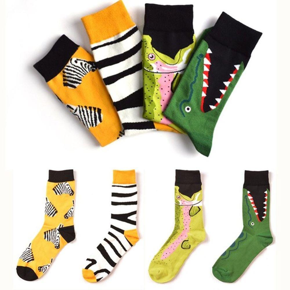 Kreative hochwertige Mode Harajuku Kawaii glückliche Frauen Socken Alphabet Malerei Erdbeere Tierdruck lustige Socken süße Socke