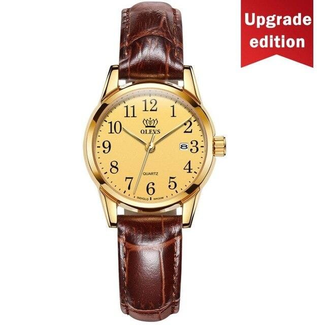 OLEVS Mens Watches Top Brand Luxury Quartz Wrist watch reloj hombre Fashion Casual Business Leather Men Watch Relogio Masculino