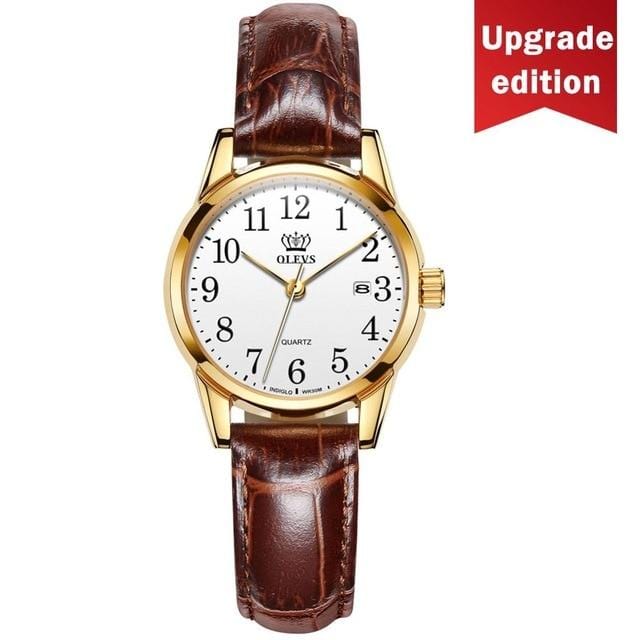 OLEVS Mens Watches Top Brand Luxury Quartz Wrist watch reloj hombre Fashion Casual Business Leather Men Watch Relogio Masculino