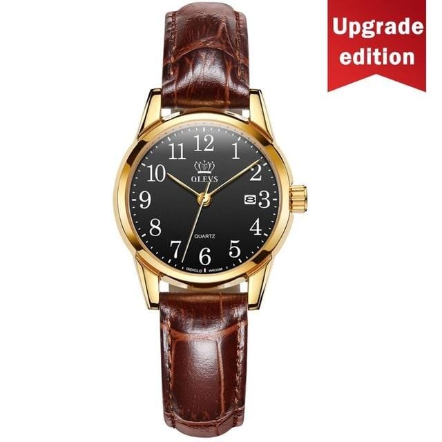 OLEVS Mens Watches Top Brand Luxury Quartz Wrist watch reloj hombre Fashion Casual Business Leather Men Watch Relogio Masculino