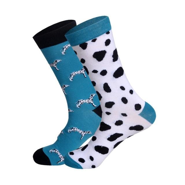 Downstairs AB passende Socken, Unisex, verschiedene Design-Kombinationen, lustige Baumwolle, lang, für Damen und Herren, glückliche Calcetines, Geschenke für Verliebte