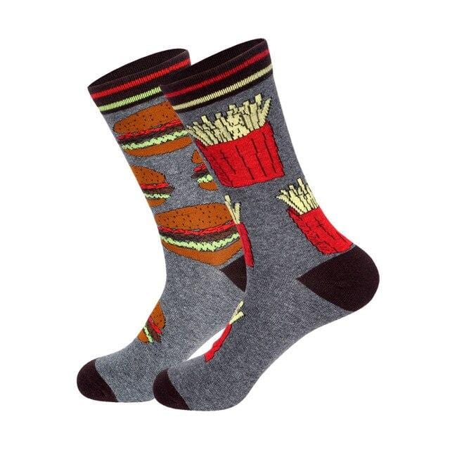 Downstairs AB passende Socken, Unisex, verschiedene Design-Kombinationen, lustige Baumwolle, lang, für Damen und Herren, glückliche Calcetines, Geschenke für Verliebte