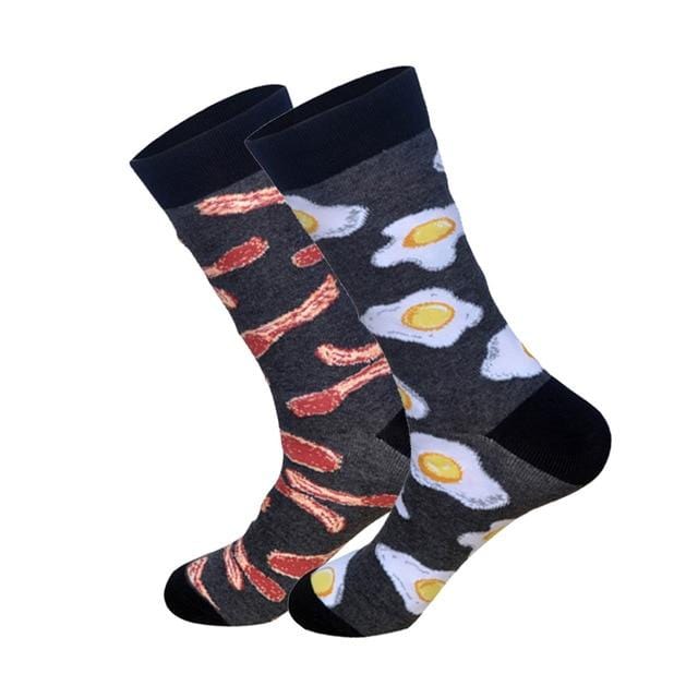 Downstairs AB passende Socken, Unisex, verschiedene Design-Kombinationen, lustige Baumwolle, lang, für Damen und Herren, glückliche Calcetines, Geschenke für Verliebte