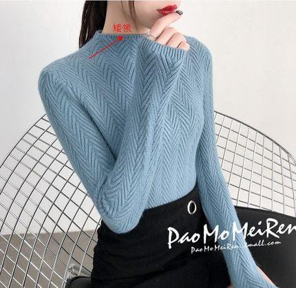 Underwear Woman Autumn and Winter 2020 New sweater Slim Bottom Shirt Long Sleeve Tight Knitted Shirt Thickening