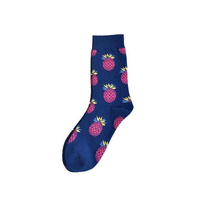 Herbstmode Straße Harajuku Stil lustige Socken Unisex Phantasie Obst Tier Kunst Mann Baumwollsocken süße glückliche Frau lange Socken Meias