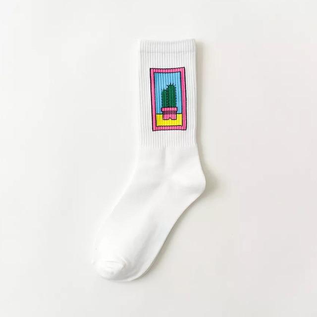 Kreative hochwertige Mode für Männer Hip Hop Baumwolle Unisex Harajukumen's Happy Socks Lustige Skate-Socken