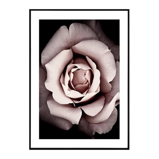 Pink Peony Floral Wall Art Pictures Beauty Quotes Canvas Painting Gallery Poster Print Interior Living Room Home Decor No Frame