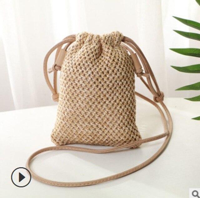 Women Girl Bohemian Straw Woven Bag Rattan Wicker Handbag Beach Bag Crossbody Bags New /BY