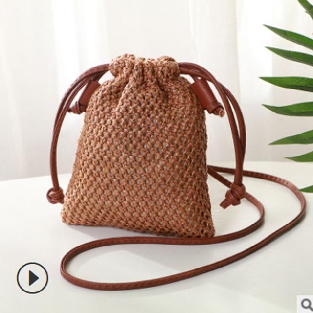 Women Girl Bohemian Straw Woven Bag Rattan Wicker Handbag Beach Bag Crossbody Bags New /BY