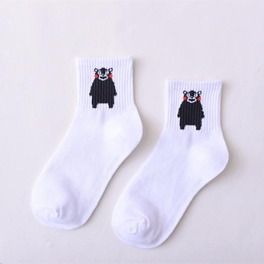 Frauen Tägliche Socken Harajuku Korea Japanische Baumwolle Kätzchen Flamme Ulzzang Socken Männer Chinesische Kaktus Gun Shark Alien Weihnachten Socken