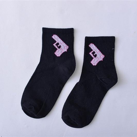 Frauen Tägliche Socken Harajuku Korea Japanische Baumwolle Kätzchen Flamme Ulzzang Socken Männer Chinesische Kaktus Gun Shark Alien Weihnachten Socken