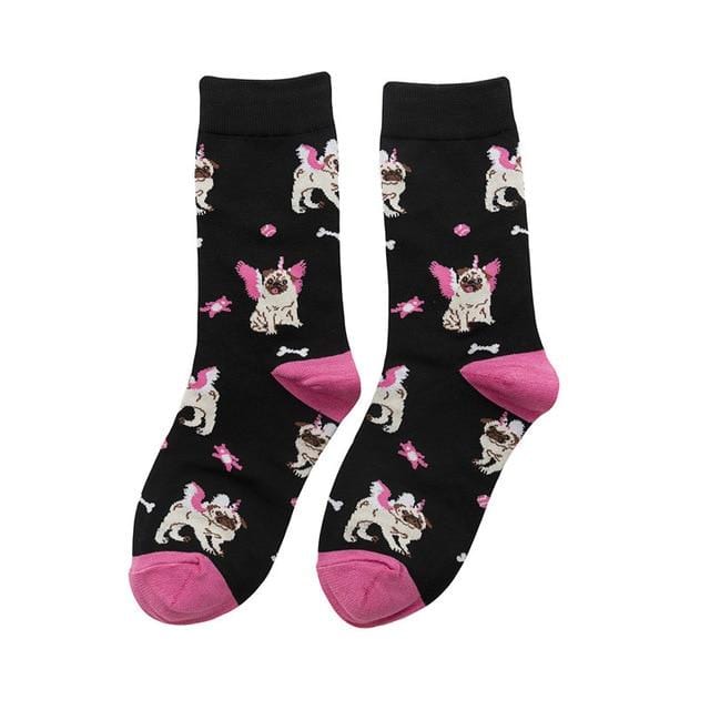 Heißer Verkauf bunte Damen Baumwolle Crew Socken lustige Banane Katze Tier Muster kreative Damen Neuheit Socken für Geschenke