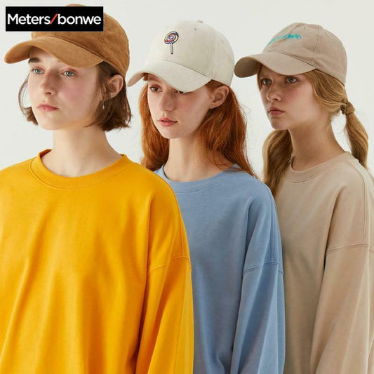 Metersbonwe Grundlegende Hoodies Für Frauen Streetwear Weibliche Herbst Einfarbig Hoodies Casual Sweatshirt 2019 Neue Hip Pop Tops