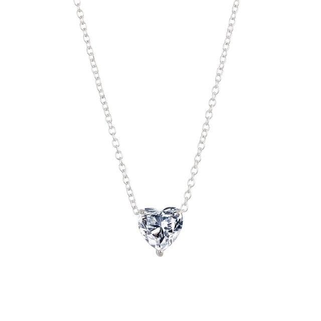 Kleine Herz-Halskette für Frauen, Gold-Silber-Kette, kleiner Liebes-HALSKETTE-ANHÄNGER im Kragen, böhmischer Chocker-Halskettenschmuck