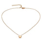 Kleine Herz-Halskette für Frauen, Gold-Silber-Kette, kleiner Liebes-HALSKETTE-ANHÄNGER im Kragen, böhmischer Chocker-Halskettenschmuck