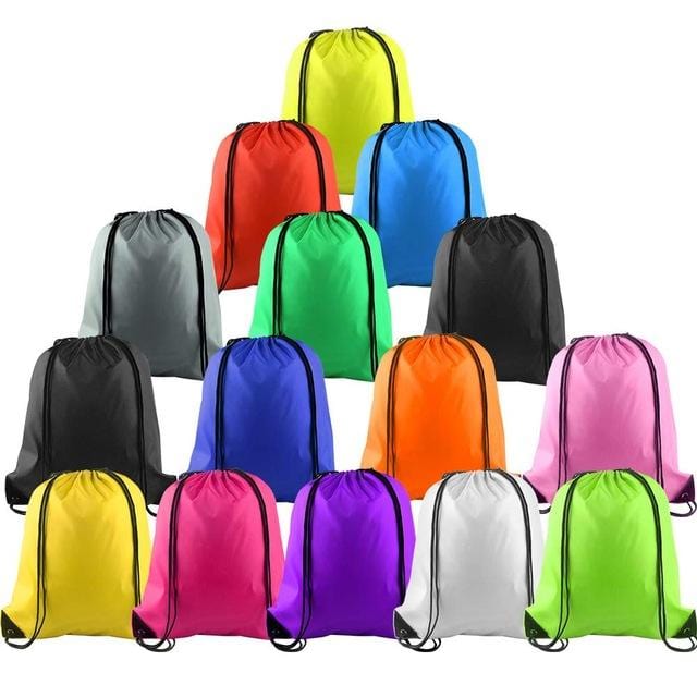 Multicolor Drawstring Backpack Bags Sports Cinch Sack String Backpack Storage Bags for Gym Traveling