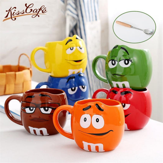 680ml Beans Drinking Ceramic Cup Colored Cafe Oatmeal Coffee Mug Glaze Coffee Milk Water Tea Mugs Fashion Drinkware