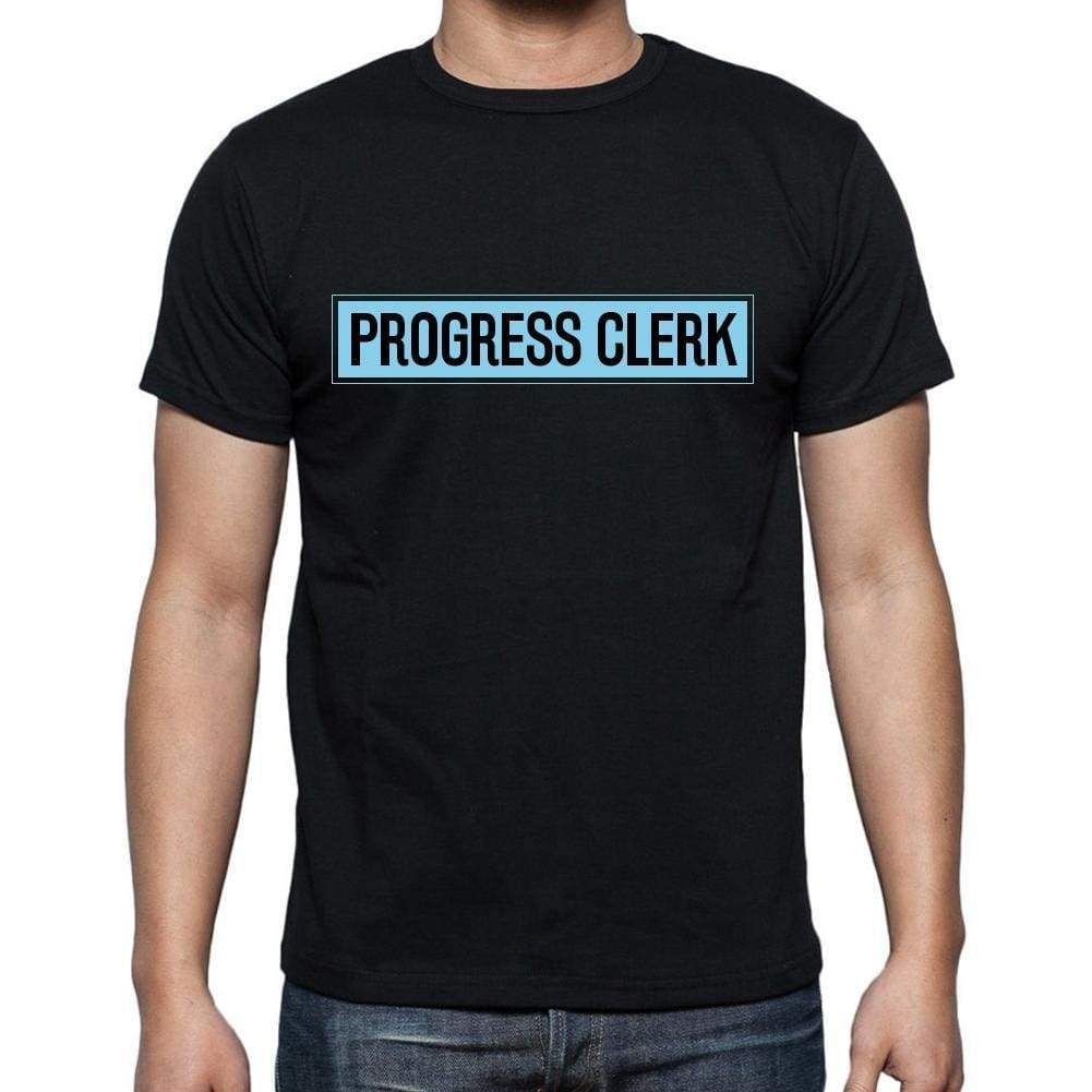 Progress Clerk T Shirt Mens T-Shirt Occupation S Size Black Cotton - T-Shirt