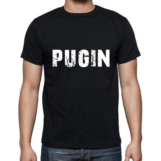 Pugin Mens Short Sleeve Round Neck T-Shirt 5 Letters Black Word 00006 - Casual