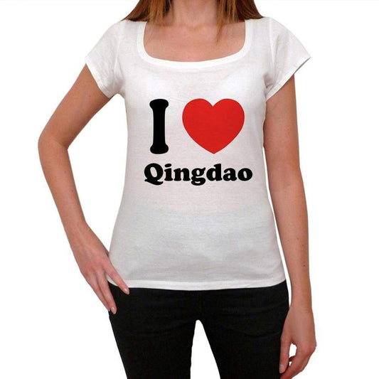Qingdao T shirt woman,traveling in, visit Qingdao,Women's Short Sleeve Round Neck T-shirt 00031 - Ultrabasic