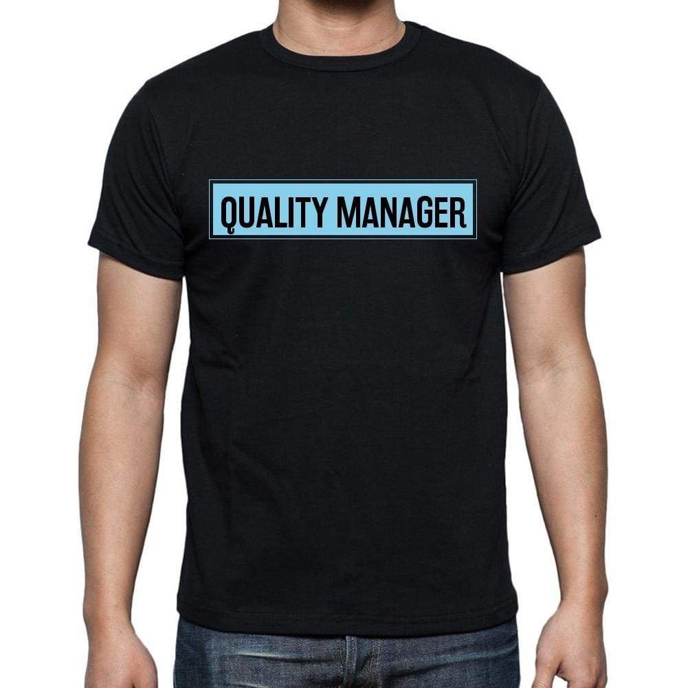 Quality Manager T Shirt Mens T-Shirt Occupation S Size Black Cotton - T-Shirt