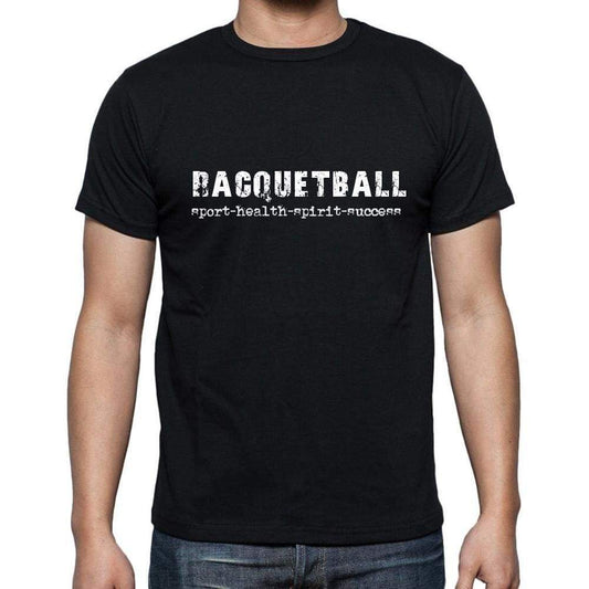 Racquetball Sport-Health-Spirit-Success Mens Short Sleeve Round Neck T-Shirt 00079 - Casual