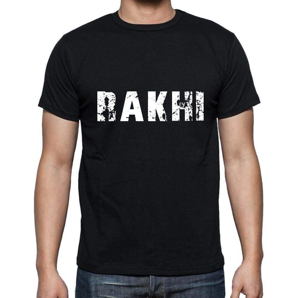 rakhi <span>Men's</span> <span>Short Sleeve</span> <span>Round Neck</span> T-shirt , 5 letters Black , word 00006 - ULTRABASIC