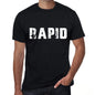 Rapid Mens Retro T Shirt Black Birthday Gift 00553 - Black / Xs - Casual