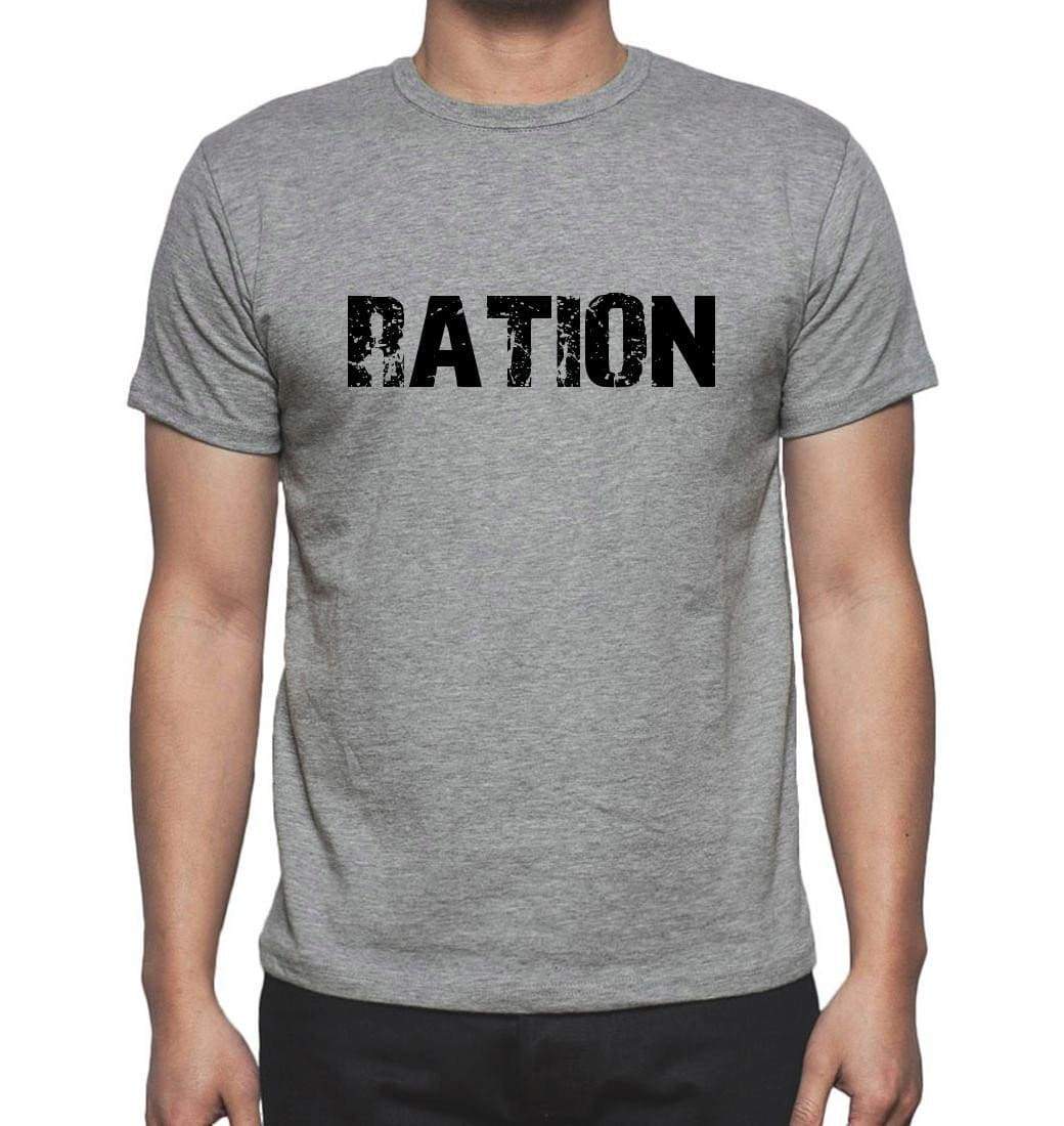 Ration Grey Mens Short Sleeve Round Neck T-Shirt 00018 - Grey / S - Casual