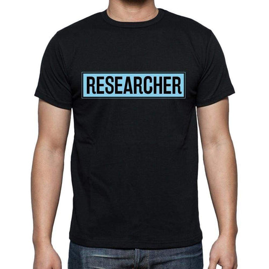 Researcher T Shirt Mens T-Shirt Occupation S Size Black Cotton - T-Shirt