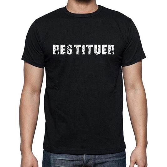 Restituer French Dictionary Mens Short Sleeve Round Neck T-Shirt 00009 - Casual