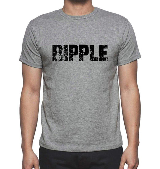 Ripple Grey Mens Short Sleeve Round Neck T-Shirt 00018 - Grey / S - Casual