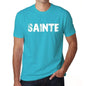 Sainte Mens Short Sleeve Round Neck T-Shirt - Blue / S - Casual