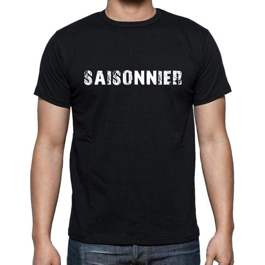 Saisonnier French Dictionary Mens Short Sleeve Round Neck T-Shirt 00009 - Casual
