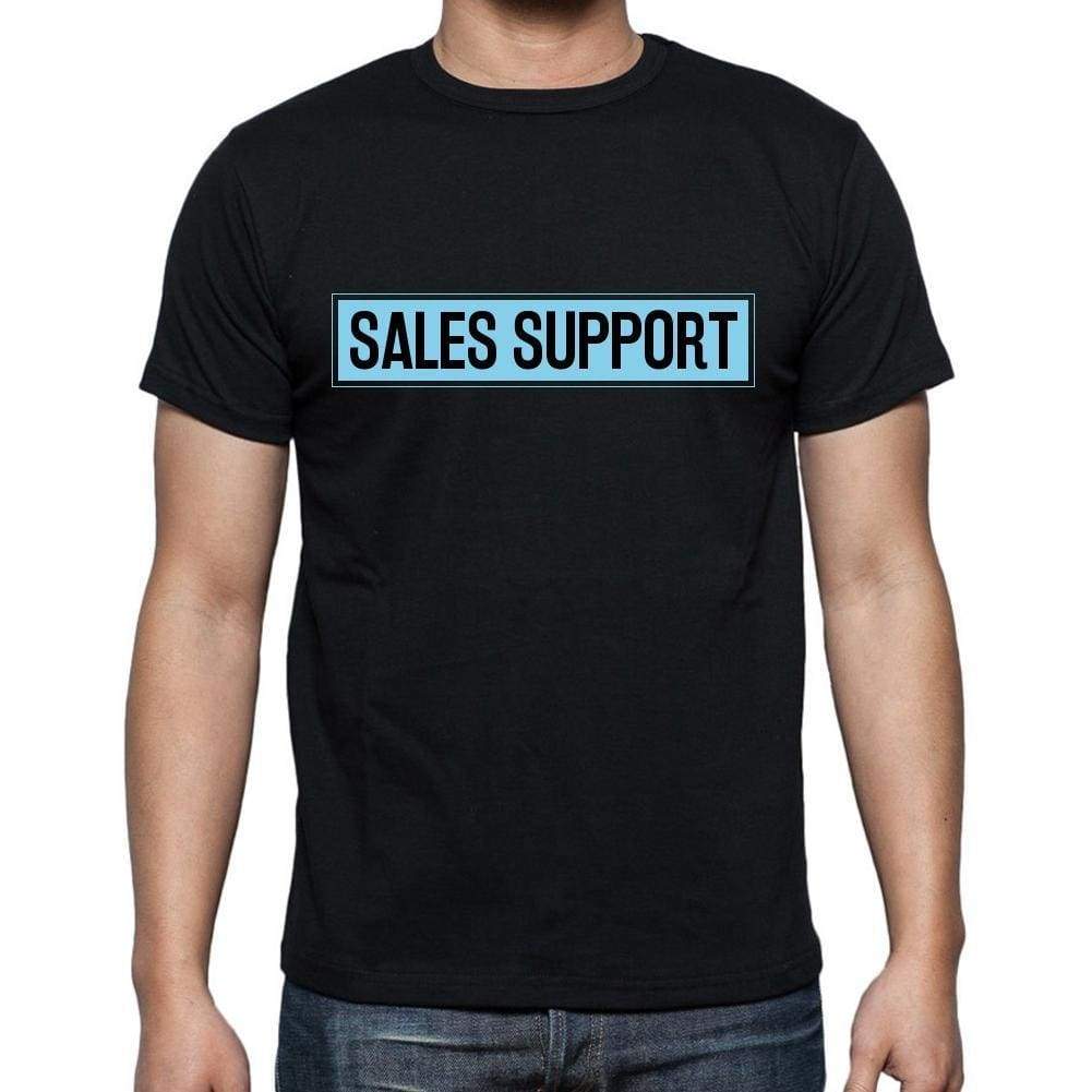 Sales Support T Shirt Mens T-Shirt Occupation S Size Black Cotton - T-Shirt