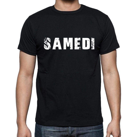 Samedi French Dictionary Mens Short Sleeve Round Neck T-Shirt 00009 - Casual