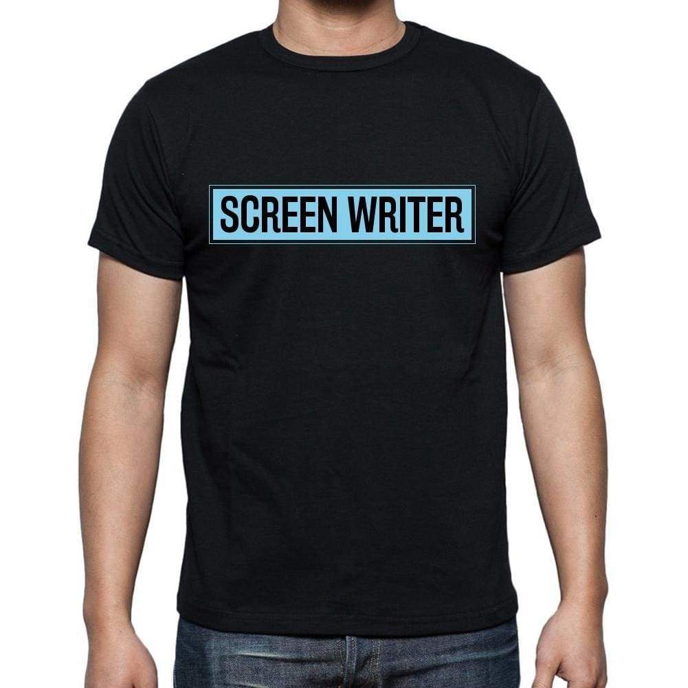 Screen Writer T Shirt Mens T-Shirt Occupation S Size Black Cotton - T-Shirt