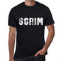 Scrim Mens Retro T Shirt Black Birthday Gift 00553 - Black / Xs - Casual