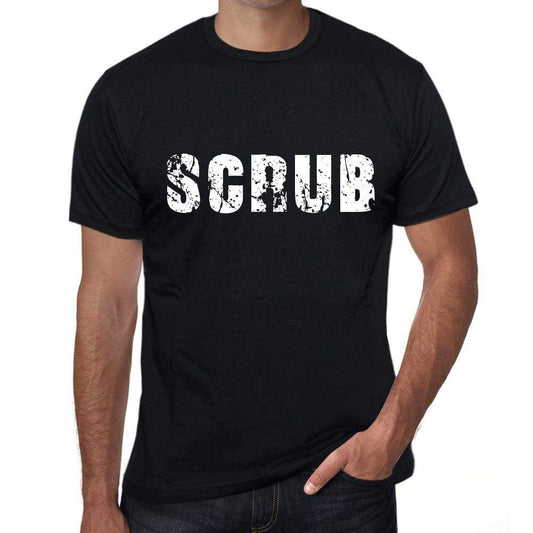 Scrub Mens Retro T Shirt Black Birthday Gift 00553 - Black / Xs - Casual